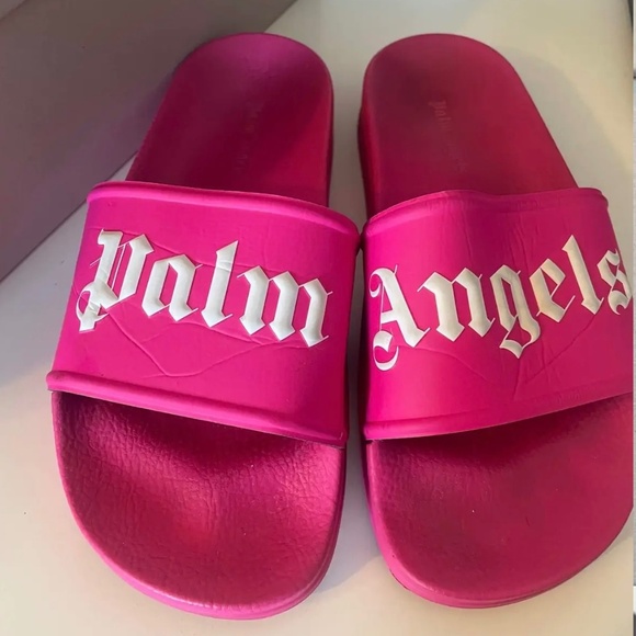Palm Angels Pink Pool Slides - Picture 2 of 5
